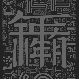 Word2art Wallpapers-The shortest answer is doing